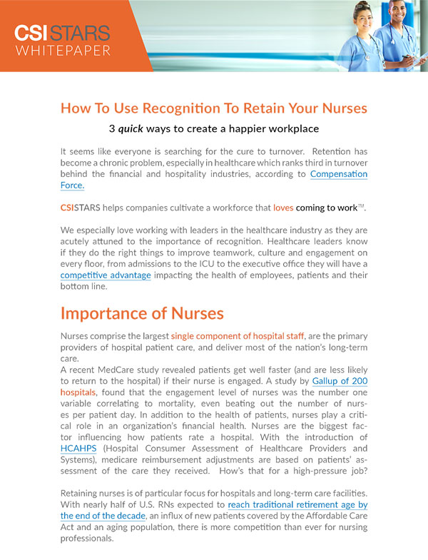 How to Use Recognition to Retain Your Nurses